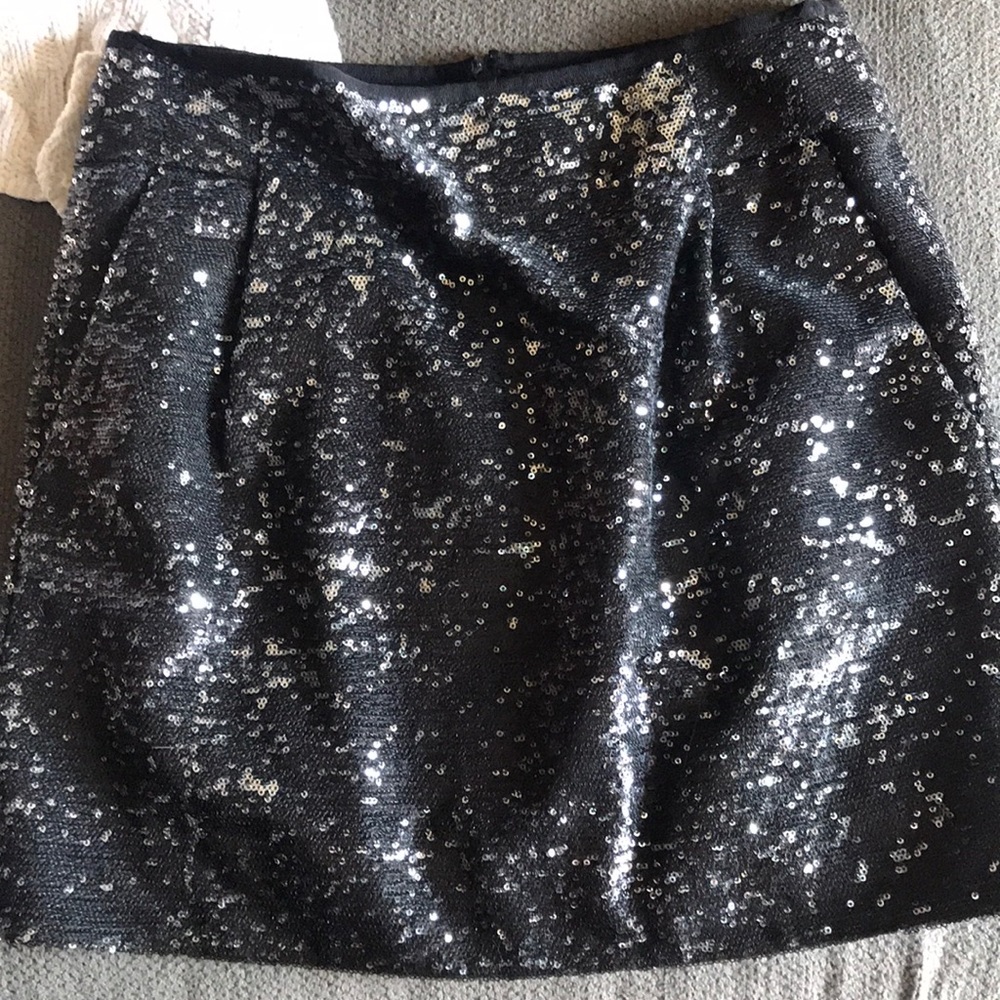J.Crew Women’s mini skirt in black sequins